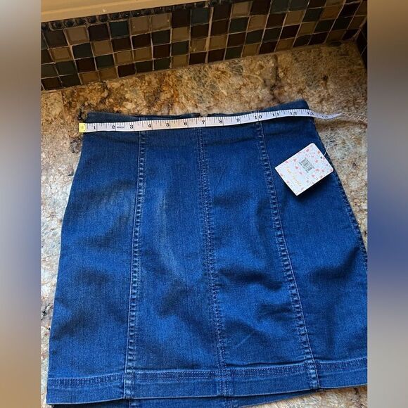 Free people denim skirt nwt - Picture 4 of 6